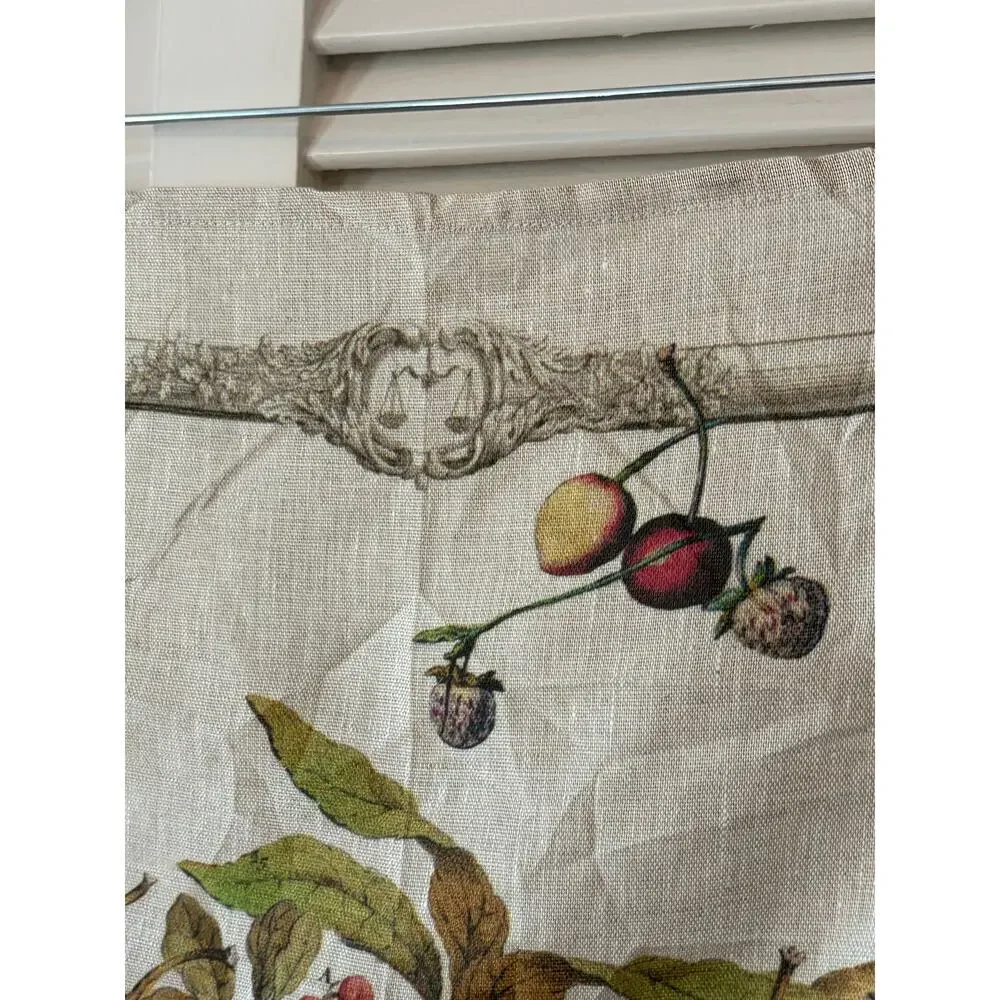 Le Telerie Toscane Firenze tea towel Italy fruit linen botanical basket